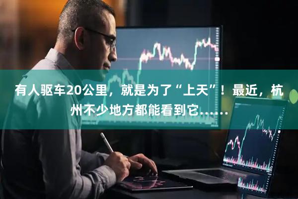 有人驱车20公里，就是为了“上天”！最近，杭州不少地方都能看到它……