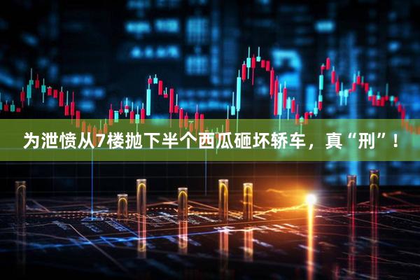 为泄愤从7楼抛下半个西瓜砸坏轿车，真“刑”！